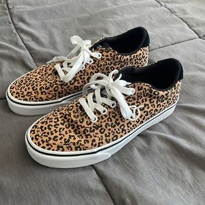 Vans Vulc Leopard Print Skate Shoe- NEW